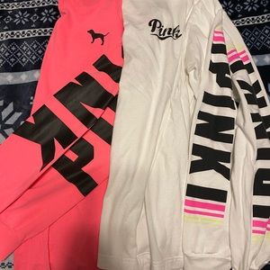 Bundle of 2 long sleeve PINK shirts